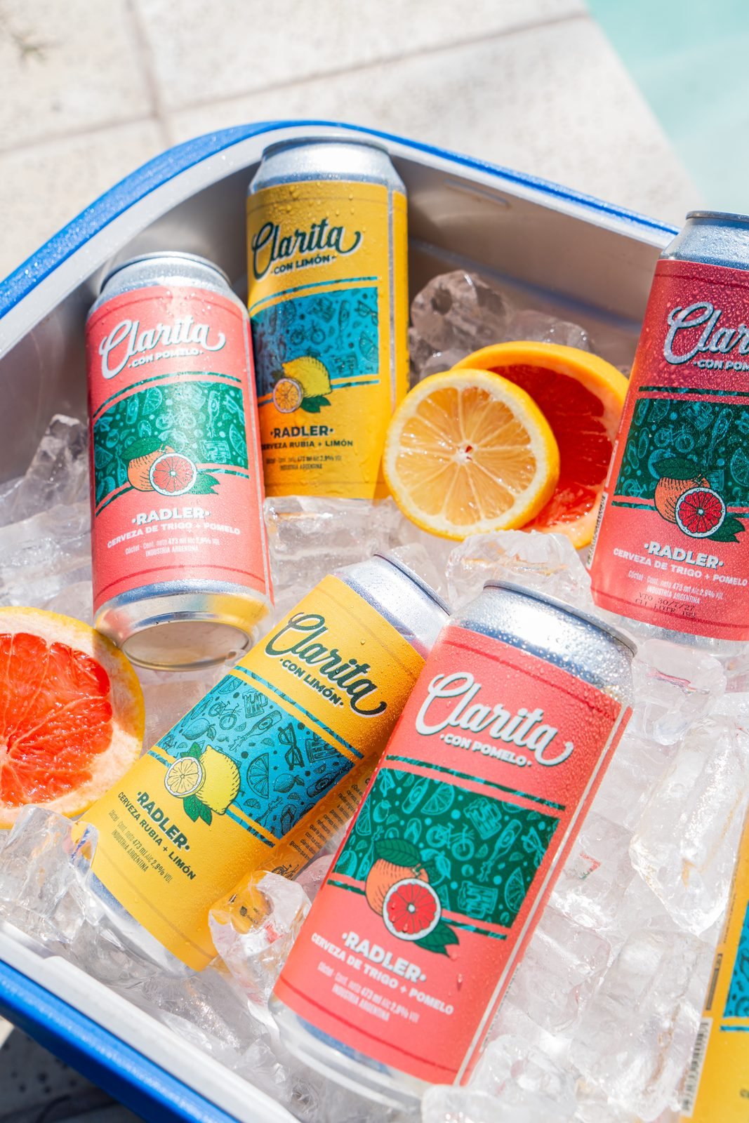 Clarita Radler: latas en una conservadora con hielo